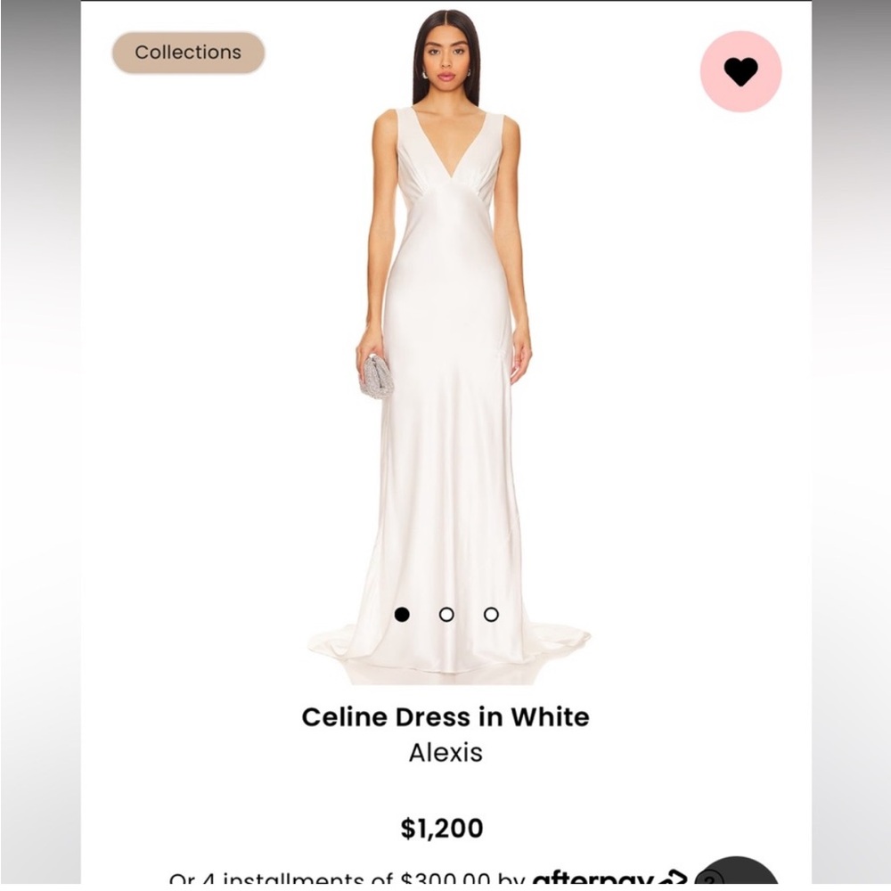 NWT Alexis Celine Maxi Bridal Dress in White